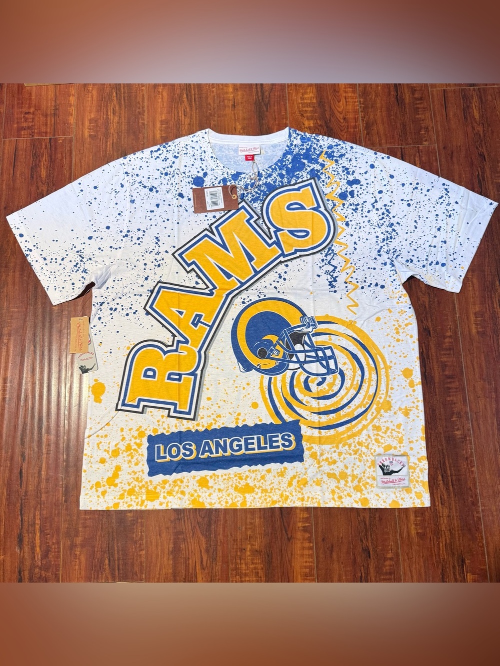 Los Angeles, Rams Mitchell & Ness T-Shirt Size 2XL Brand New w/Tags Read Info!